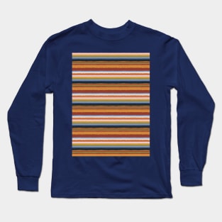 Colorful Horizontal Stripes Pattern Long Sleeve T-Shirt